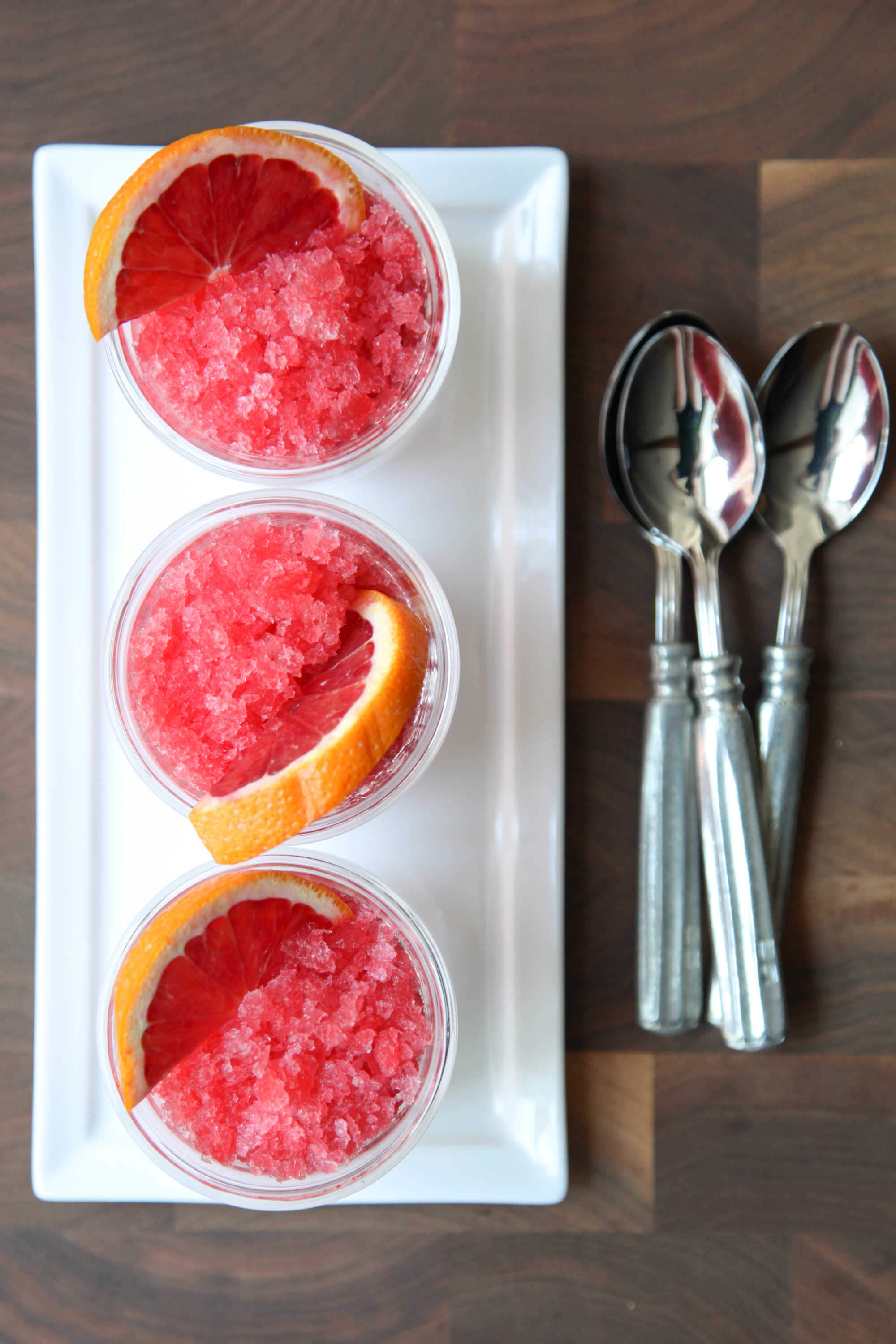 Blood Orange Aperol Granita | amodestfeast.com | A Modest Feast