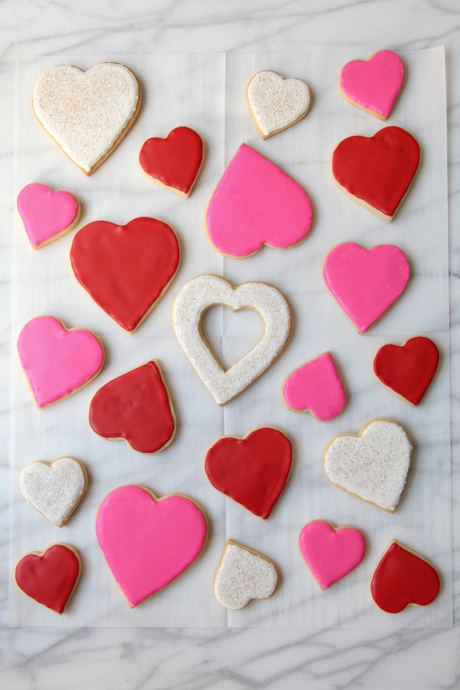 Iced Heart Sugar Cookies | amodestfeast.com | A Modest Feast