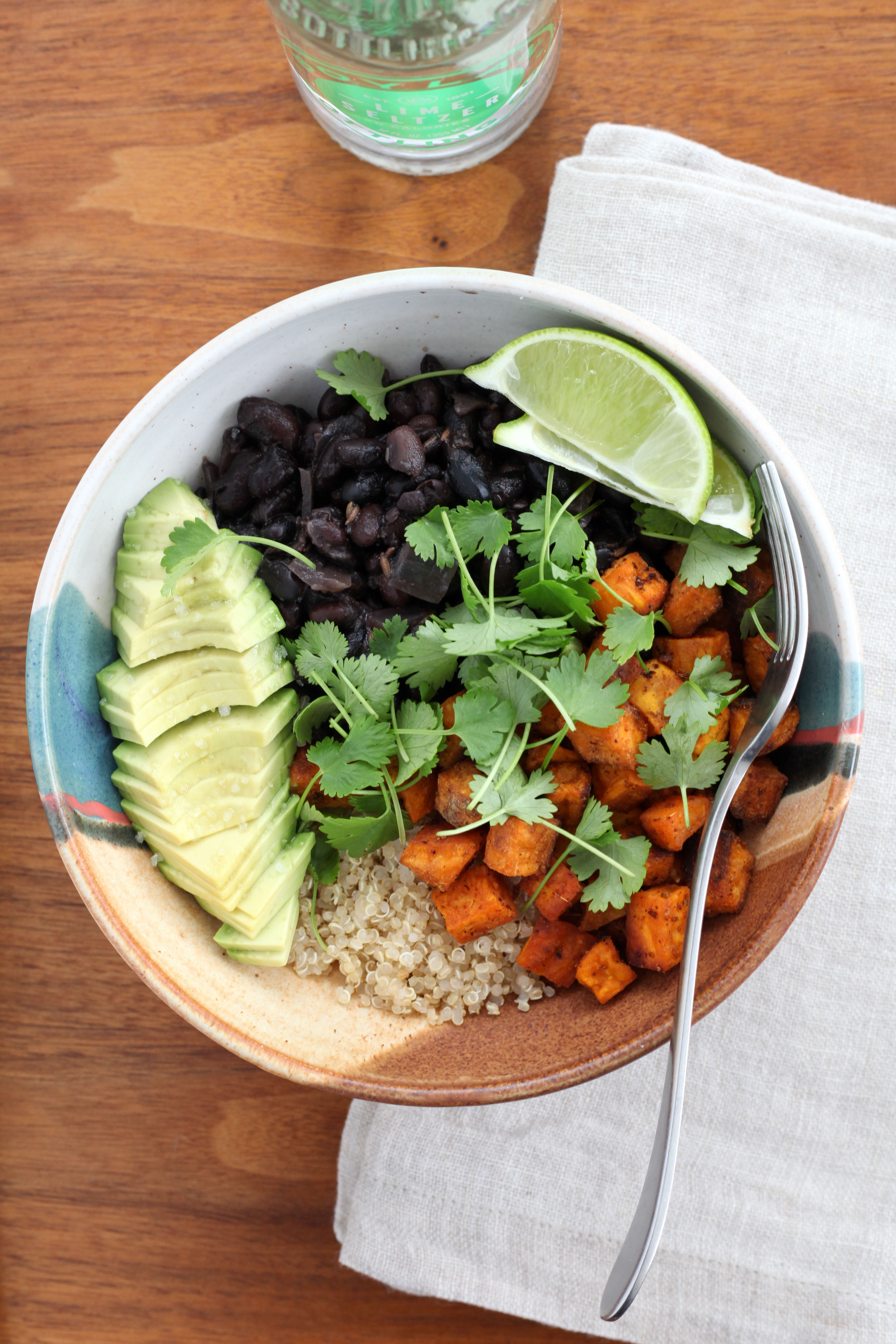 Slow-Cooker Black Beans With Quinoa and Sweet Potatoes (gluten-free, vegan) | amodestfeast.com | A Modest Feast