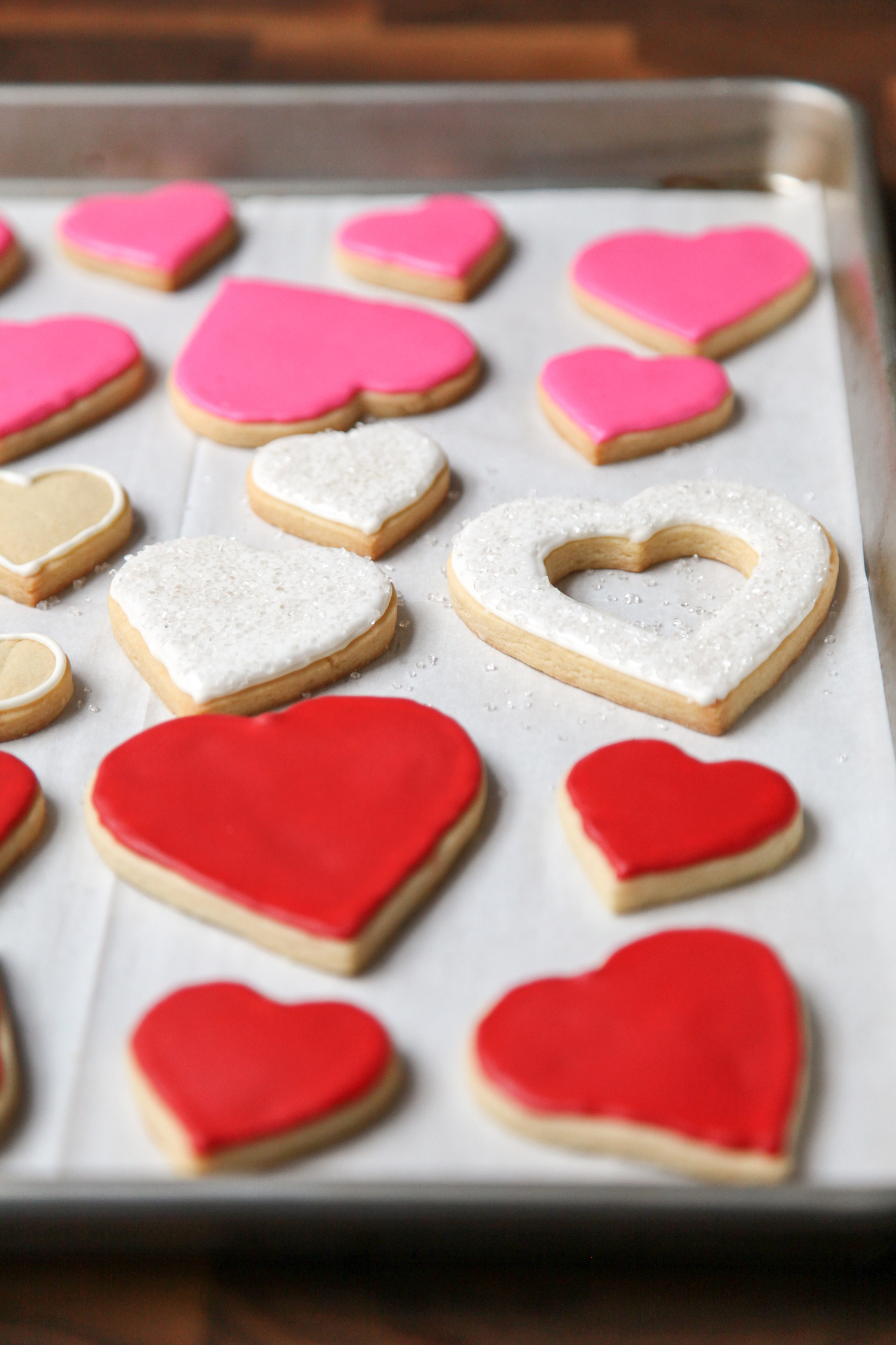 Iced Heart Sugar Cookies | amodestfeast.com | A Modest Feast