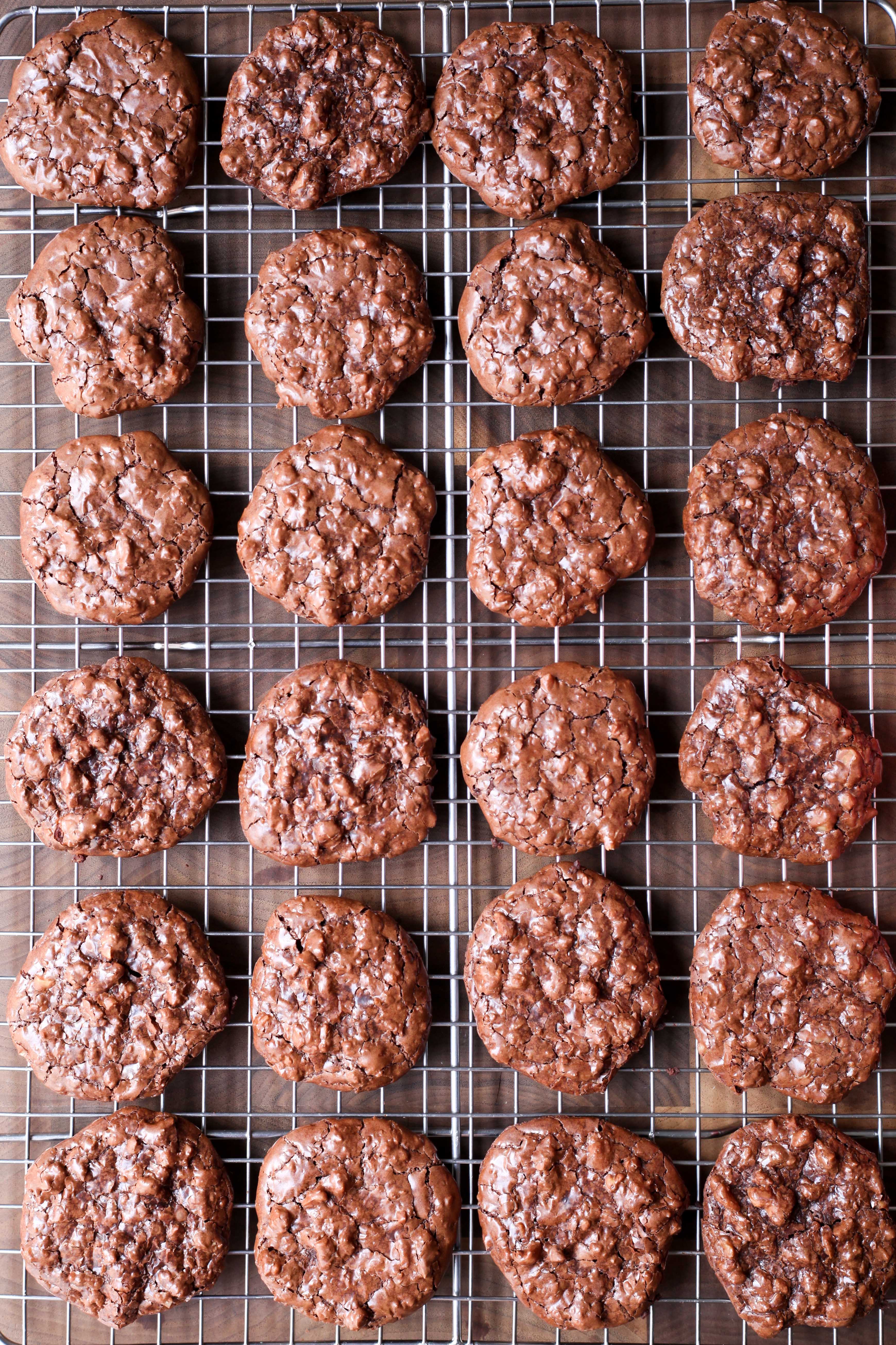 Flourless Chocolate Walnut Cookies | amodestfeast.com | @amodestfeast