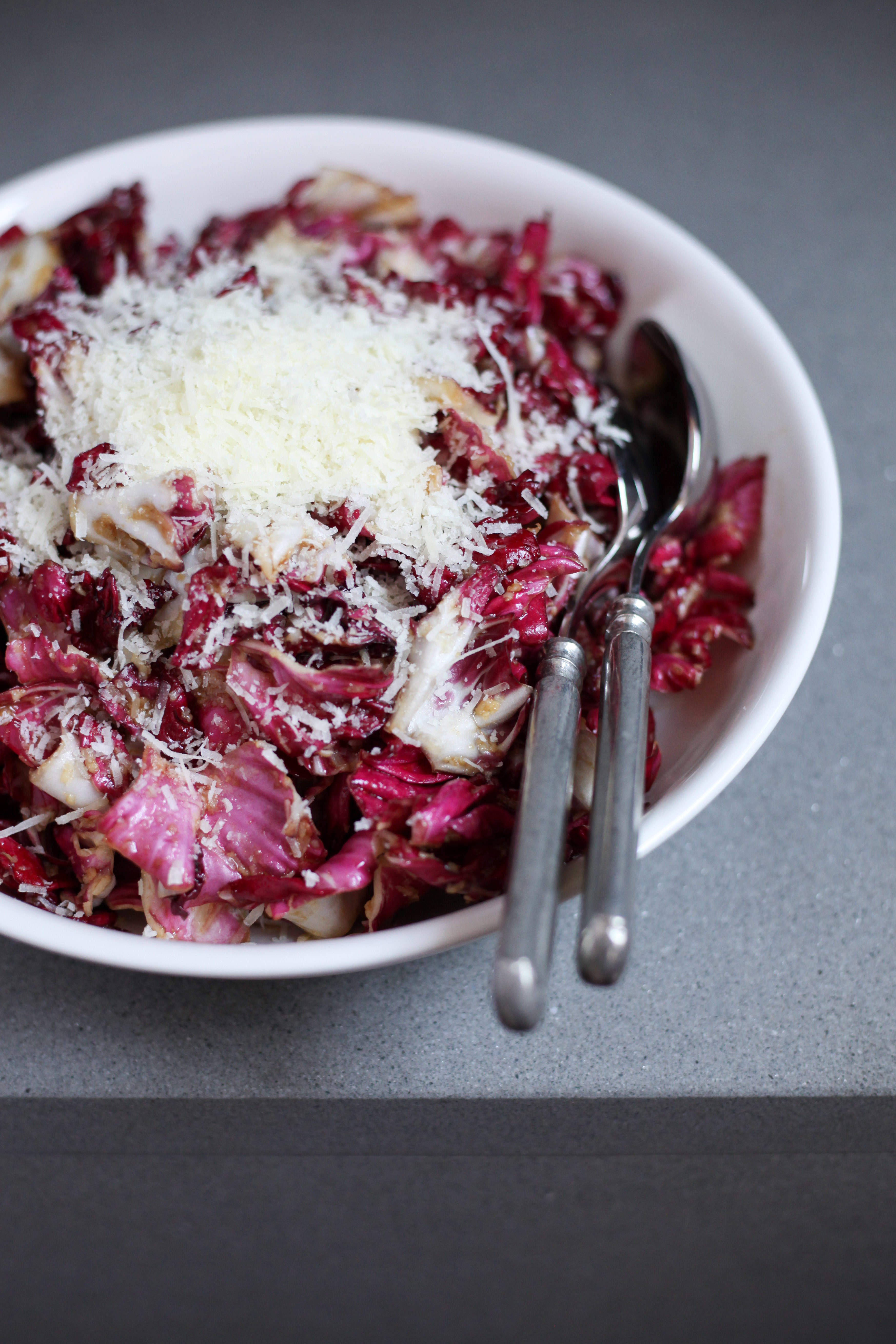 Radicchio Salad With Manchego | amodestfeast.com | @amodestfeast