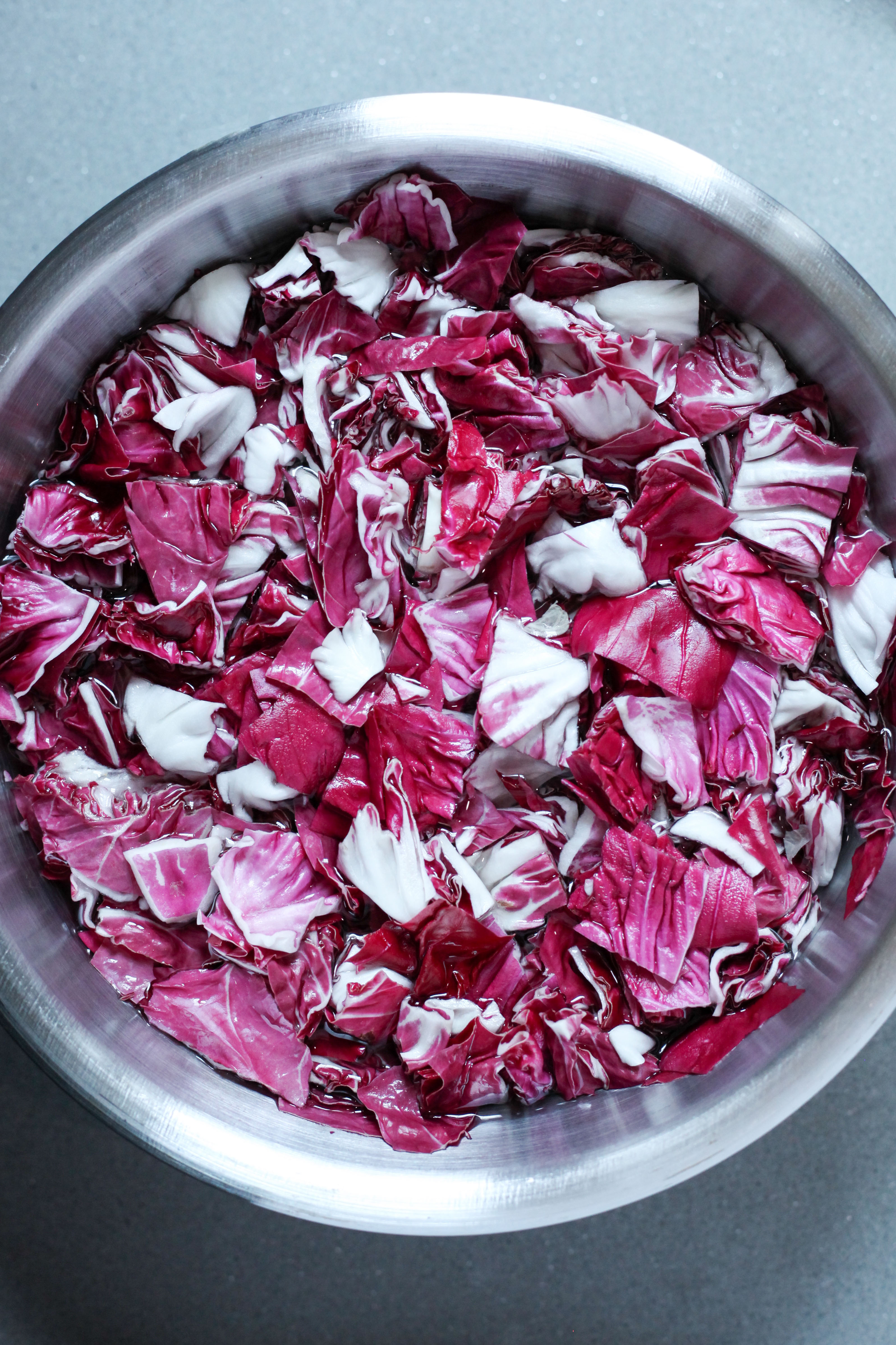 Washing Radicchio