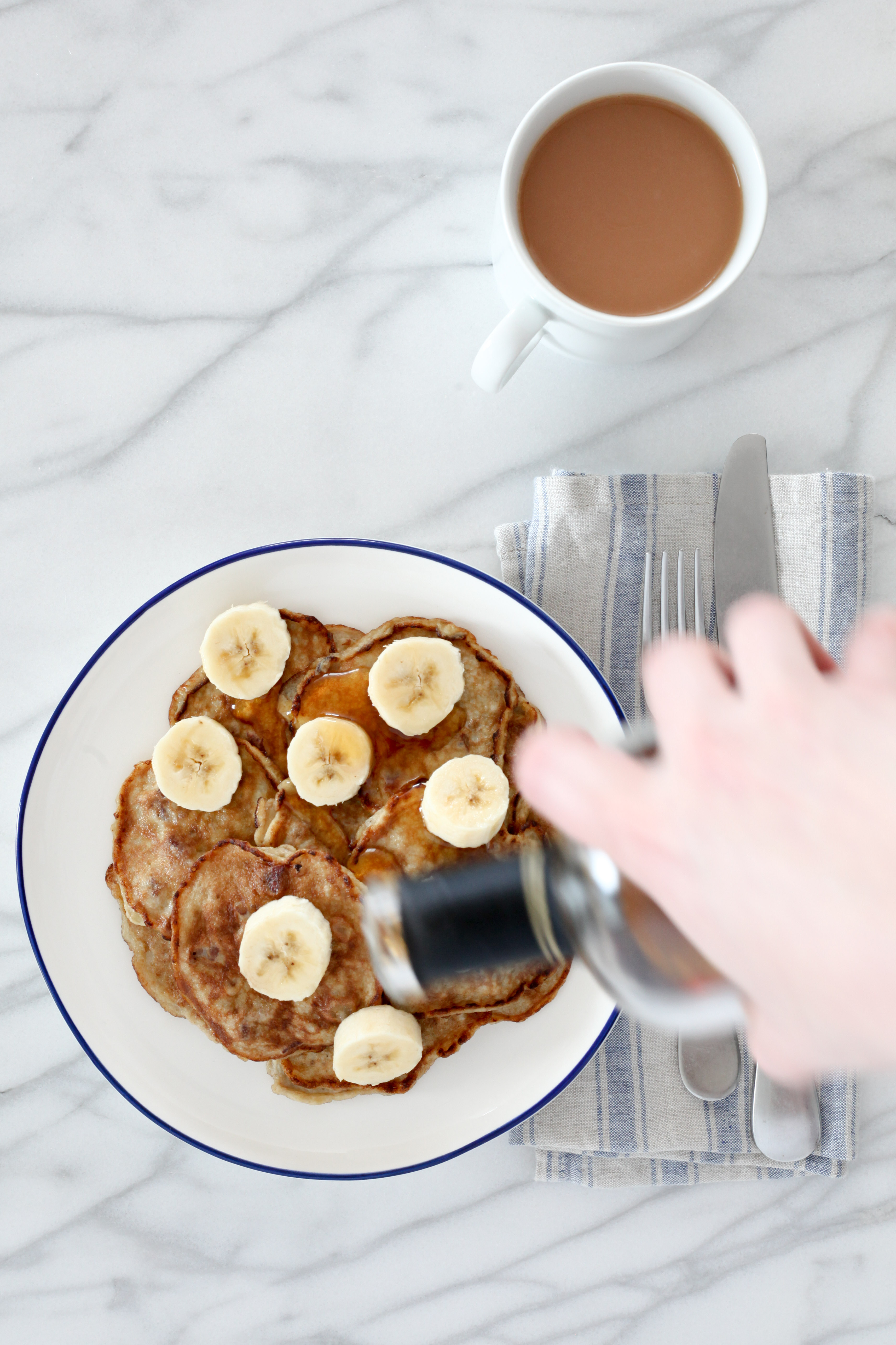 Grain-Free Banana-Pecan Paleo Pancakes | amodestfeast.com | @amodestfeast