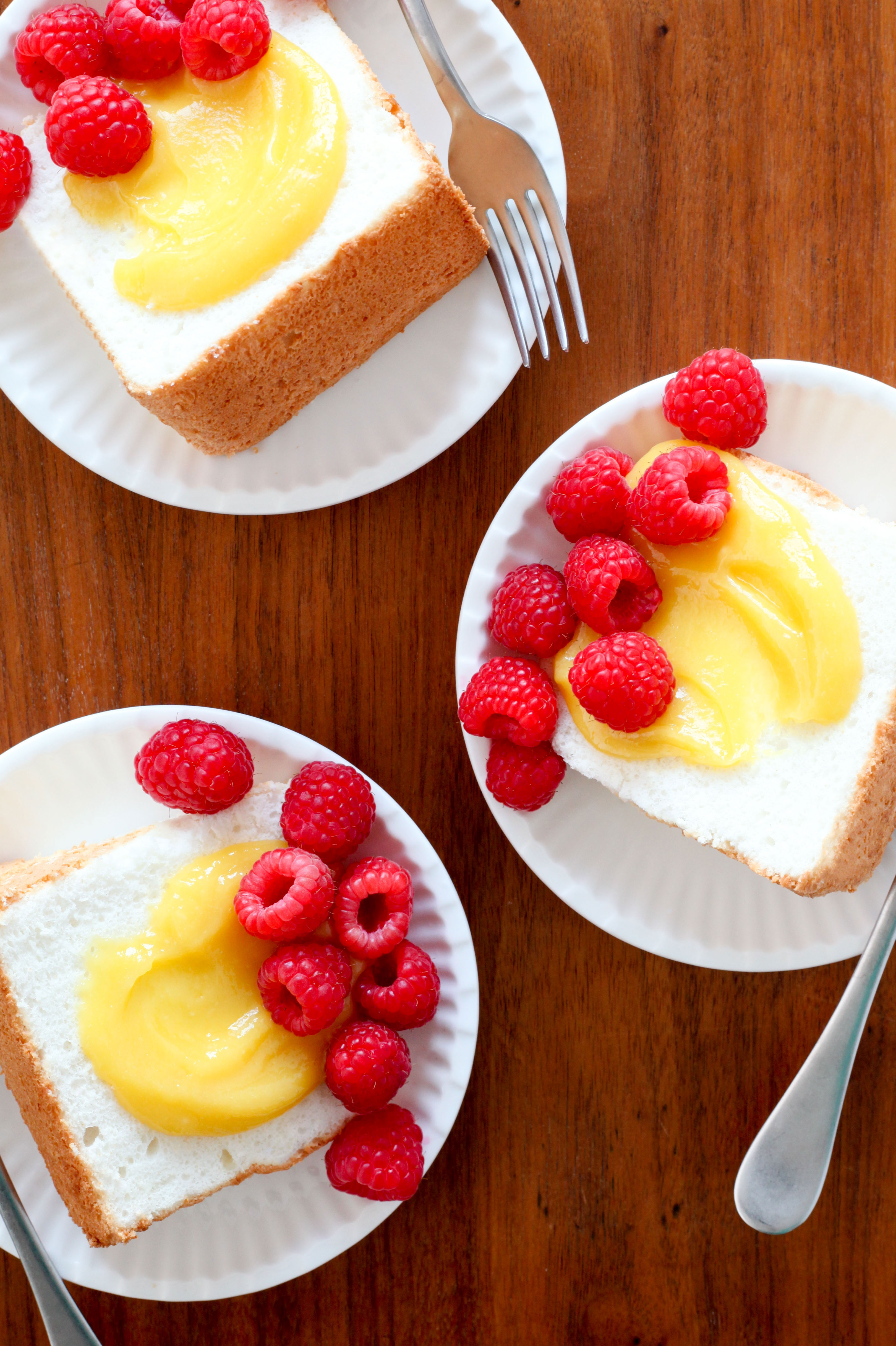 Angel Food Cake With Lemon and Berries | amodestfeast.com | @amodestfeast