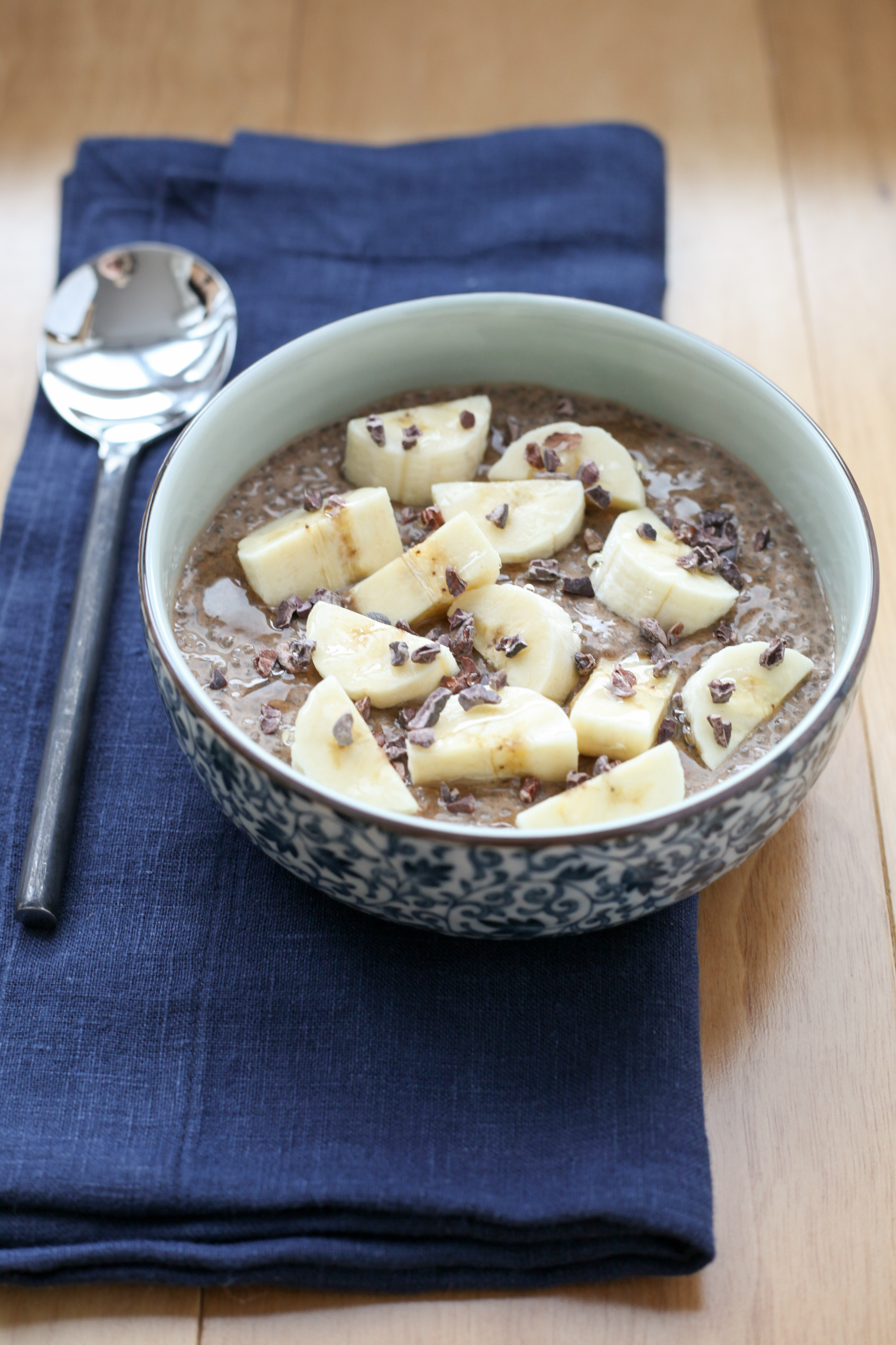 Chocolate Chia Pudding With Cacao Nibs | amodestfeast.com | @amodestfeast