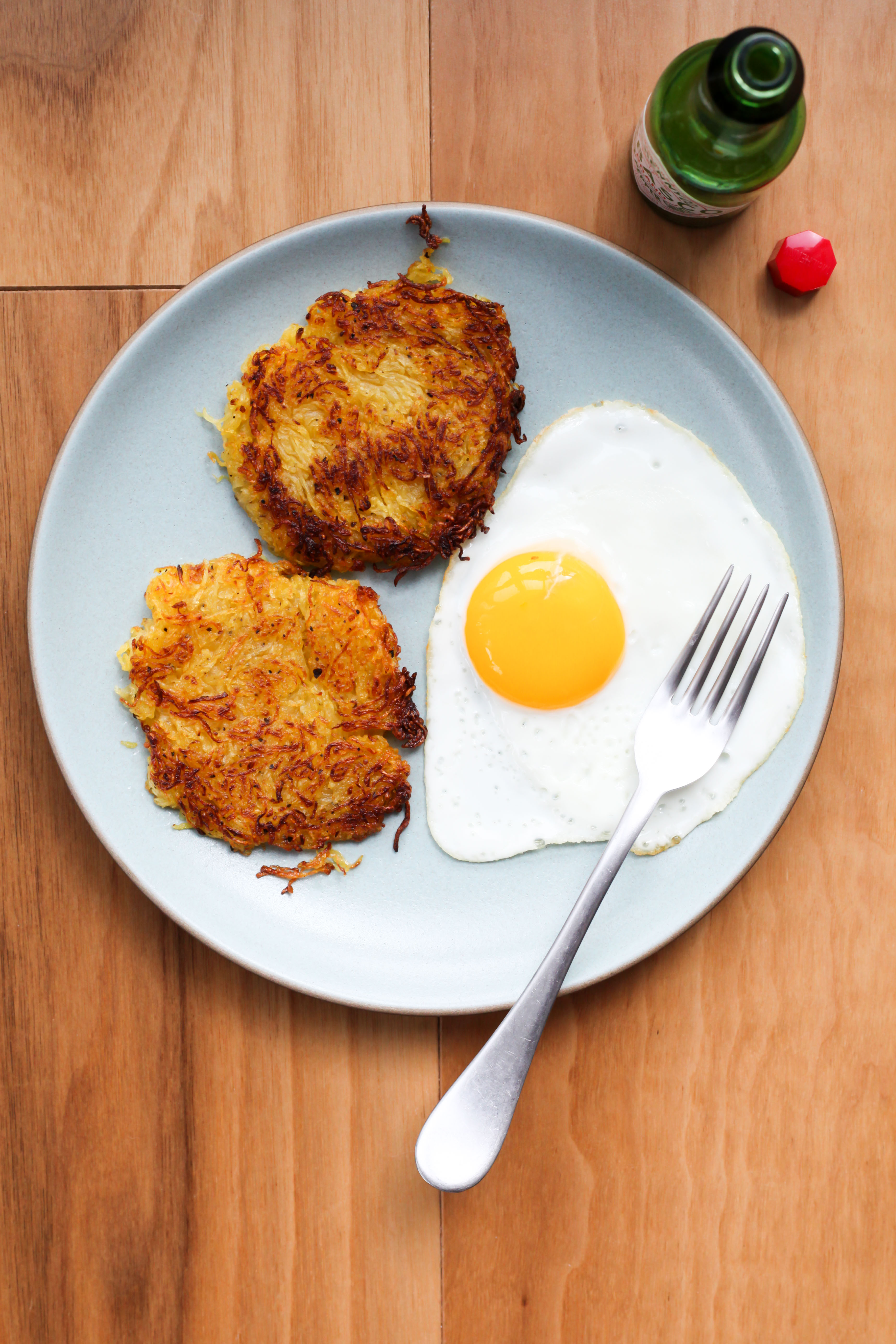 Spaghetti Squash Hash Browns | amodestfeast.com | @amodestfeast