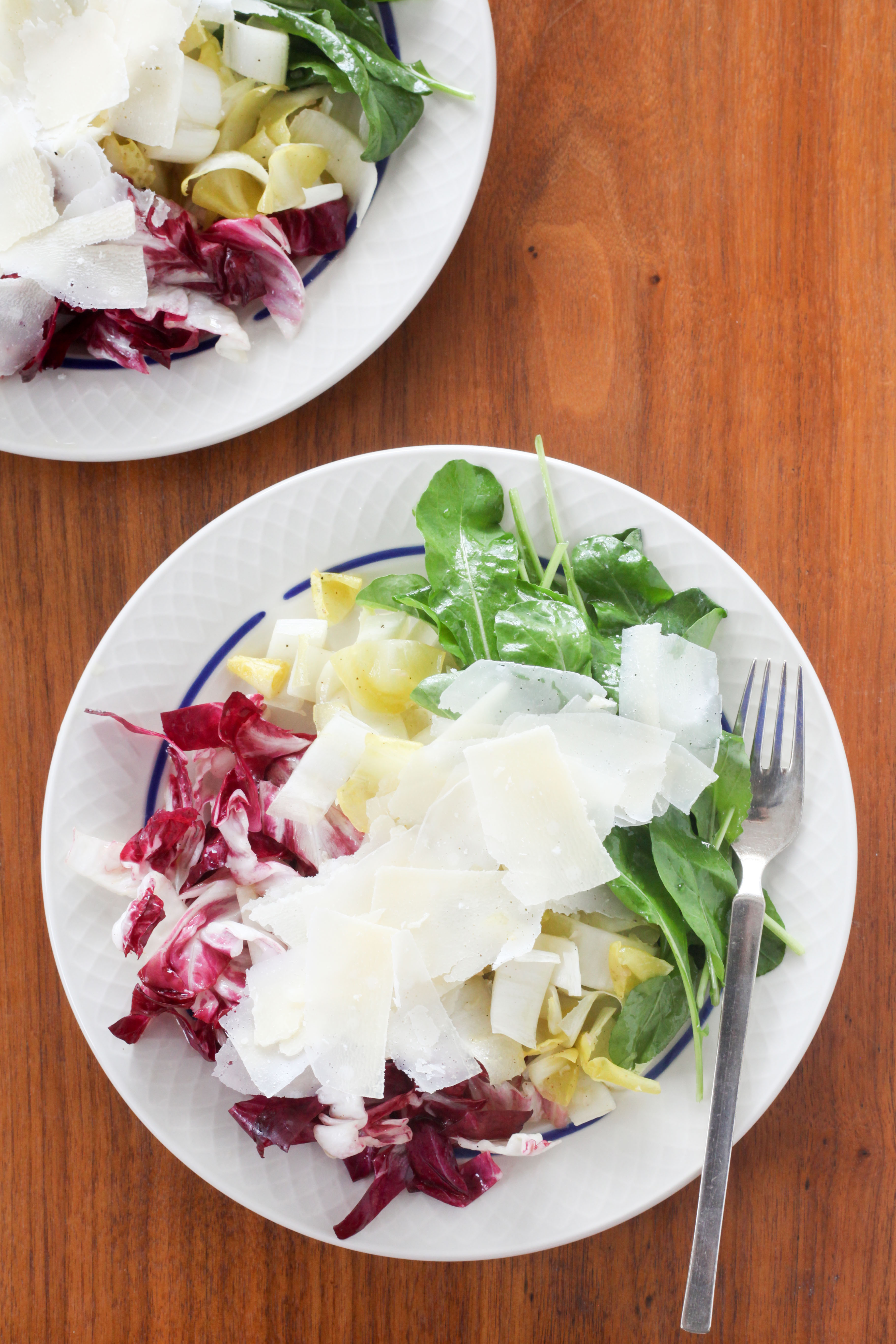 Tricolore Salad (Radicchio, Endive, and Arugula) | amodestfeast.com | @amodestfeast