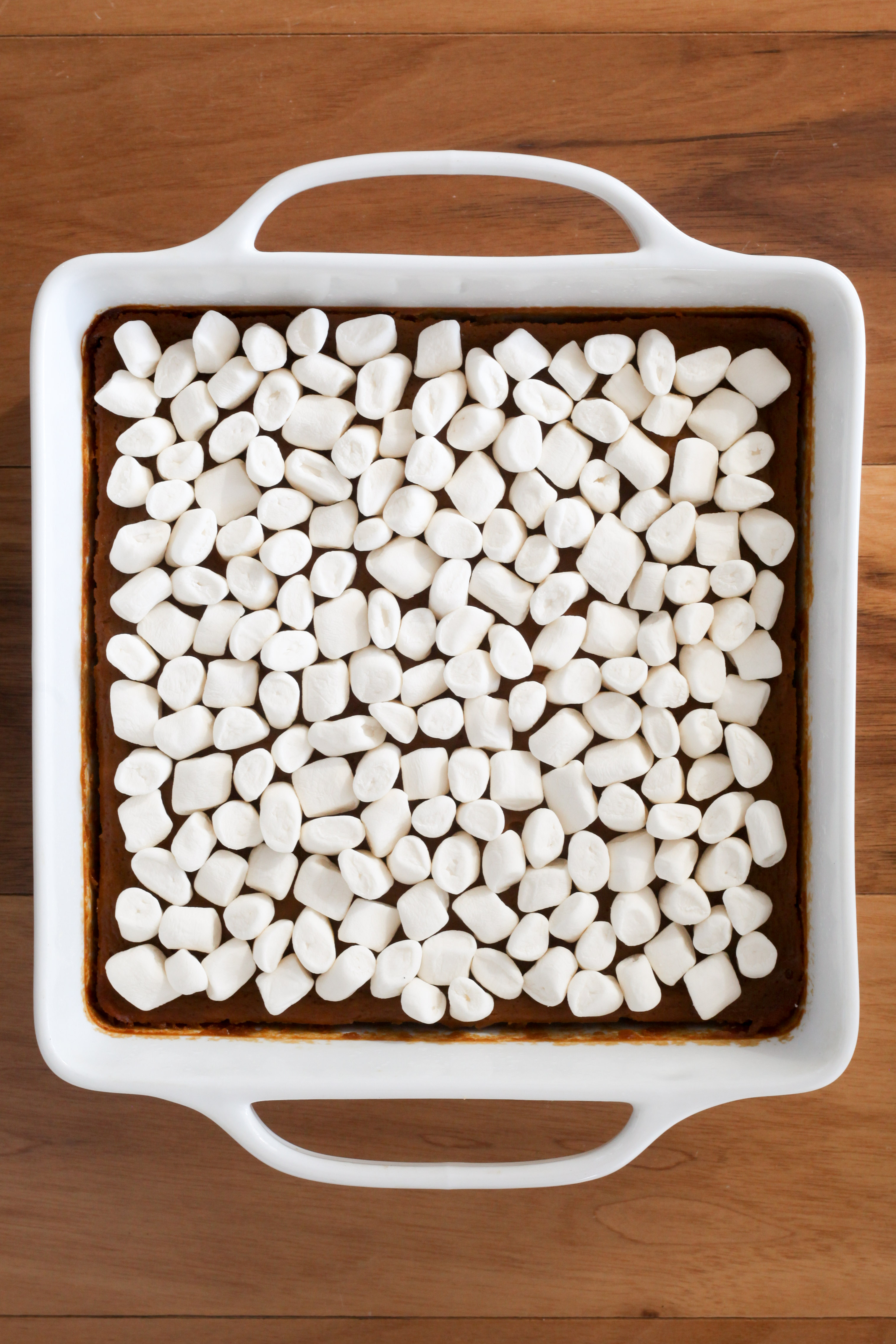 Topped with mini marshmallows