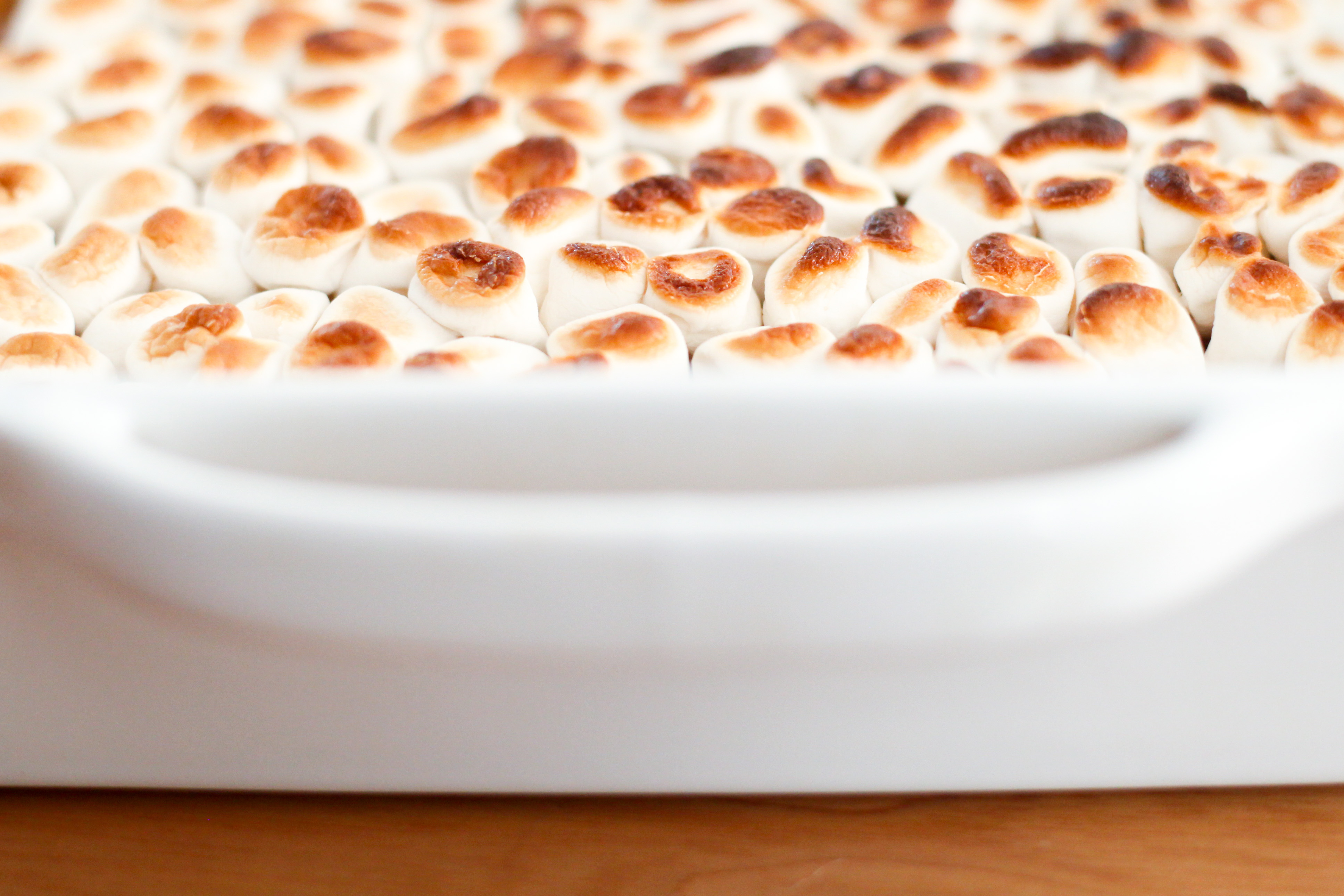 Sweet Potato Pie Bars With Toasted Marshmallows | amodestfeast.com | @amodestfeast