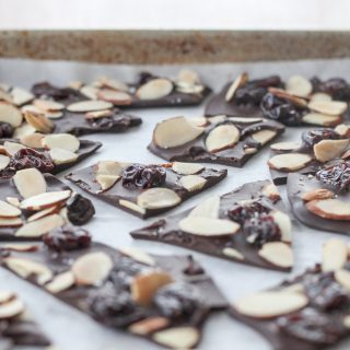 Cherry-Almond Chocolate Bark | amodestfeast.com | @amodestfeast