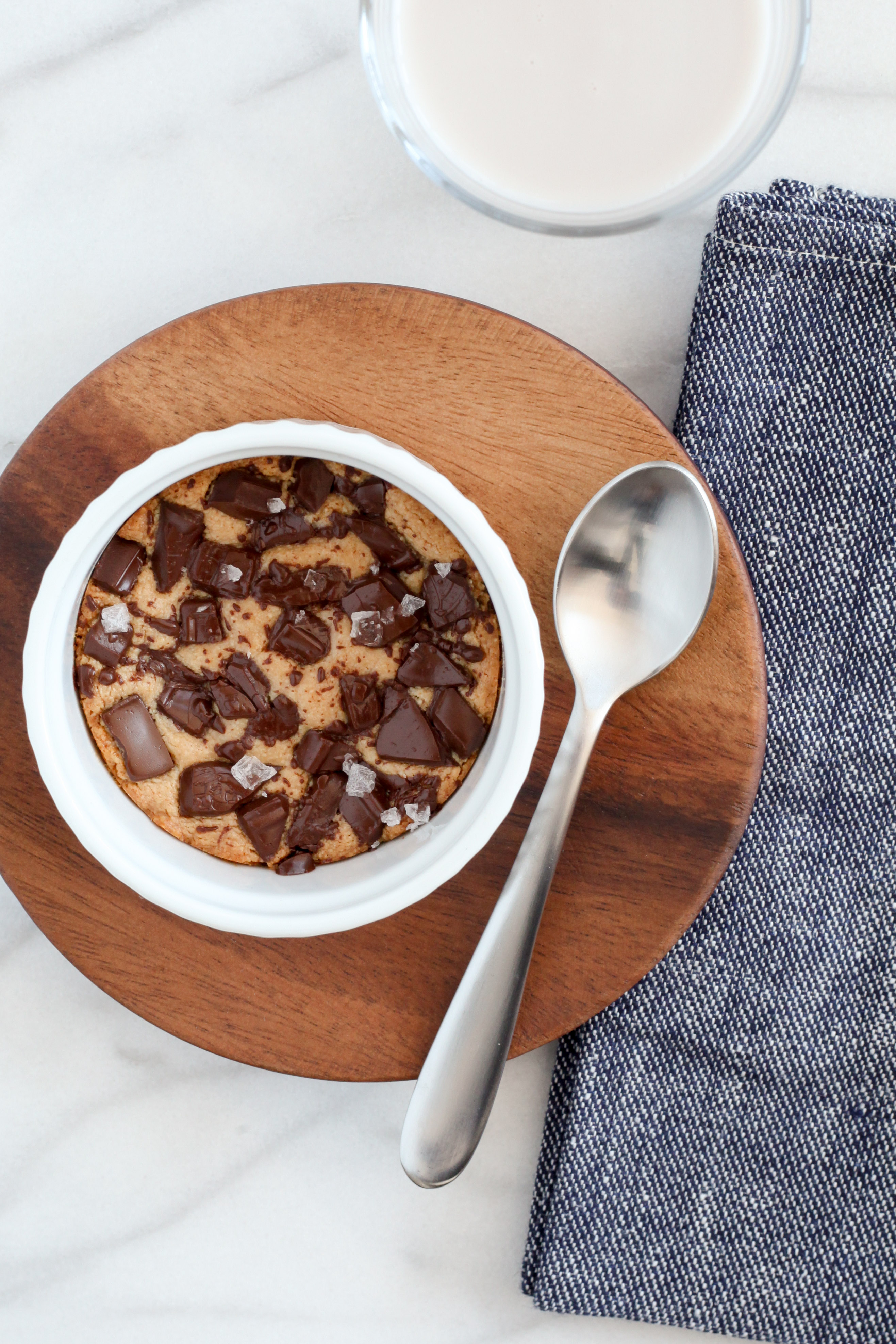 Individual Grain-Free Chocolate Chunk Cookie | A Modest Feast | @amodestfeast