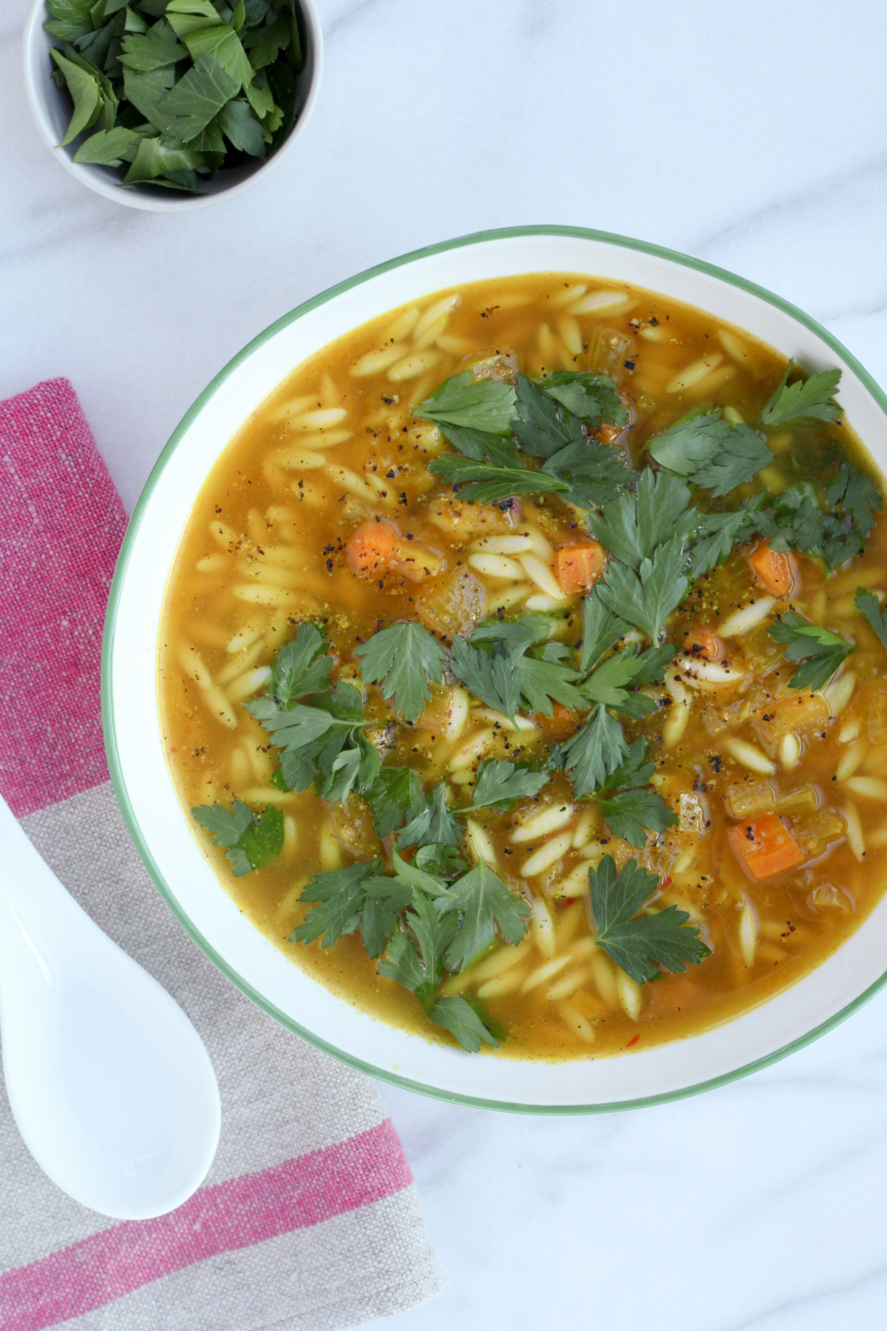 Deep Immune Soup With Turmeric-Ginger Broth (vegan) | A Modest Feast | @amodestfeast